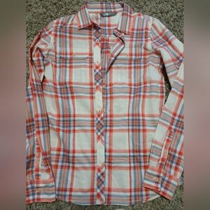 The North Face Red and Blue Plaid Button Down Shirt